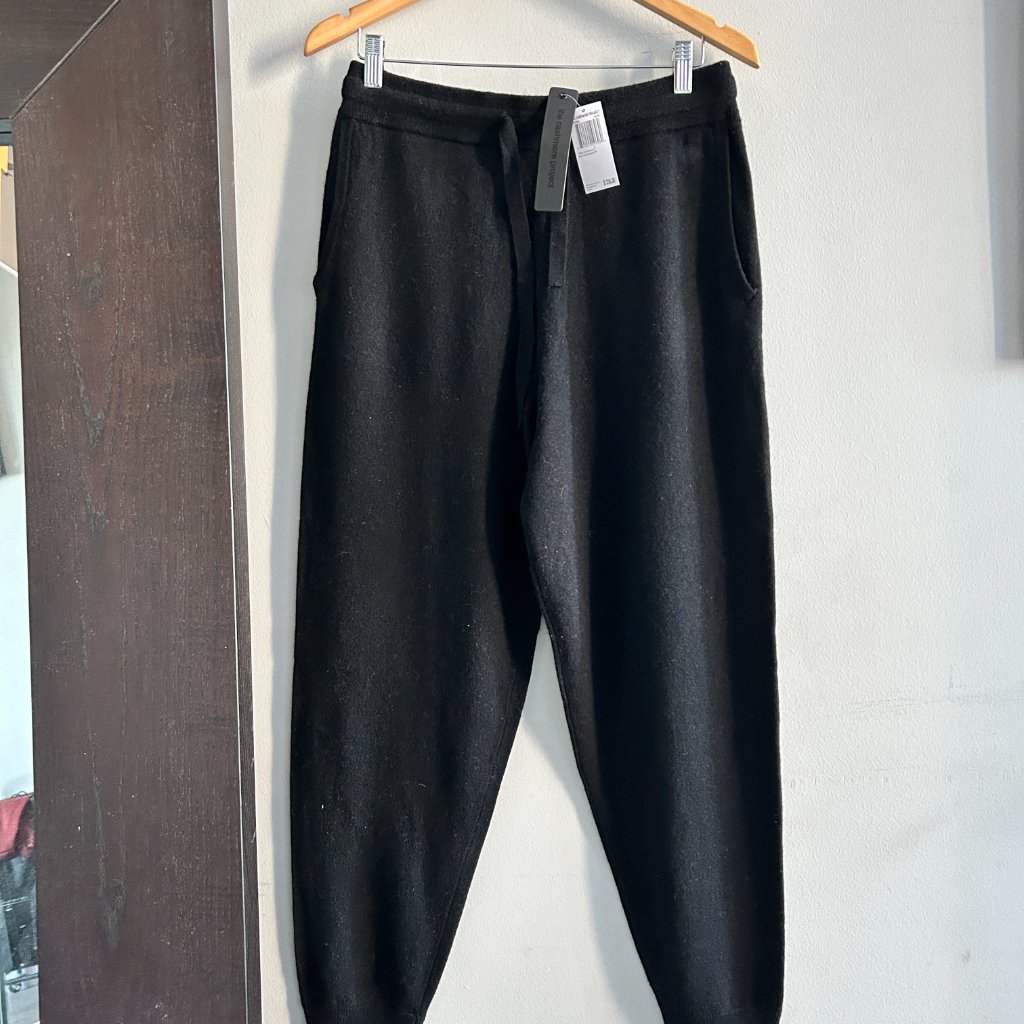 Black - 100% Cashmere Joggers